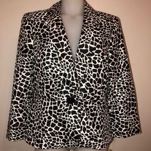 Kasper NWT Animal Print Blazer Size 10 Women’s